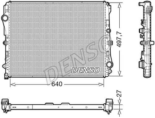 воден радиатор DENSO DRM17116