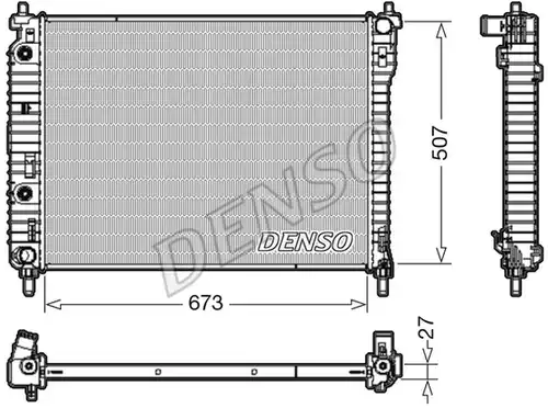 воден радиатор DENSO DRM20008