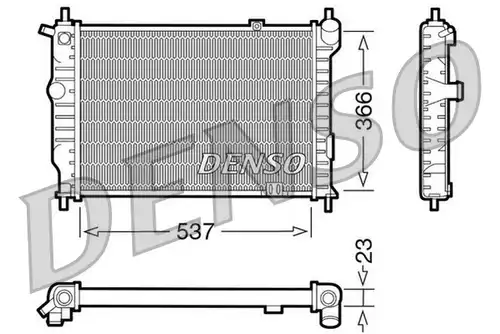 воден радиатор DENSO DRM20011