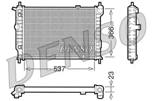 воден радиатор DENSO DRM20012