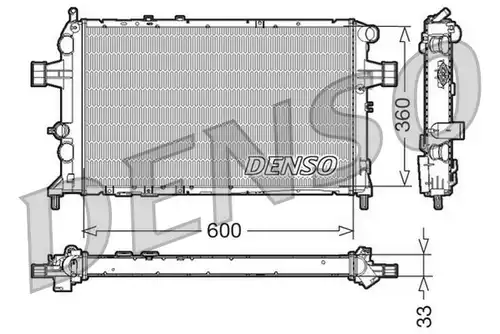 воден радиатор DENSO DRM20018