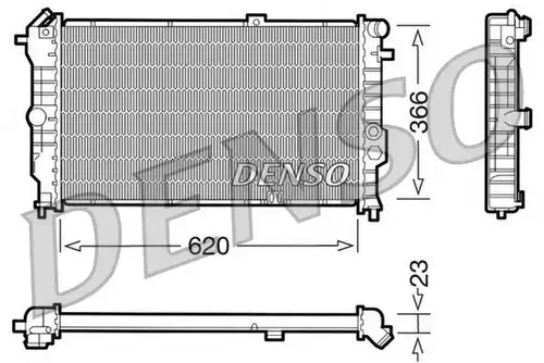 воден радиатор DENSO DRM20020