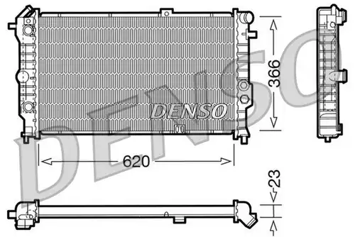 воден радиатор DENSO DRM20022