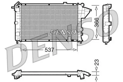 воден радиатор DENSO DRM20023