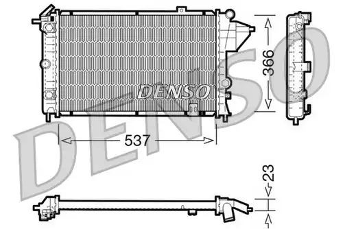 воден радиатор DENSO DRM20024