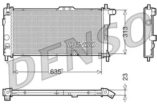 воден радиатор DENSO DRM20032