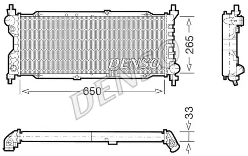 воден радиатор DENSO DRM20036