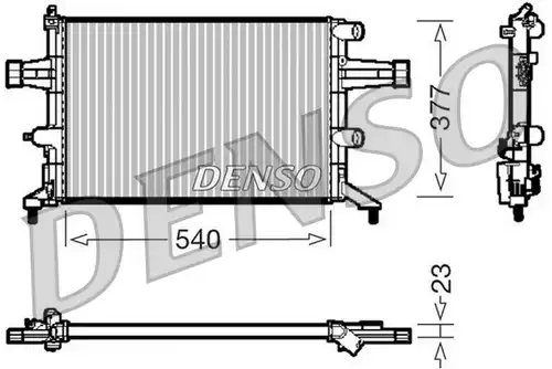 воден радиатор DENSO DRM20080