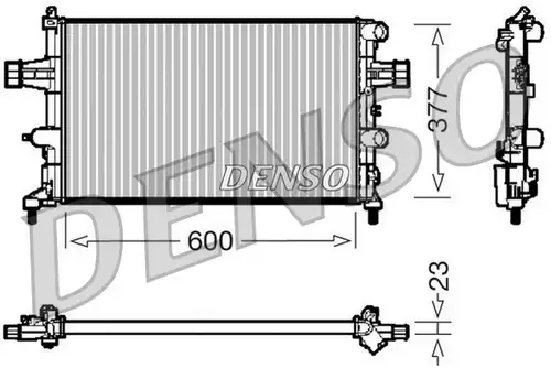 воден радиатор DENSO DRM20081
