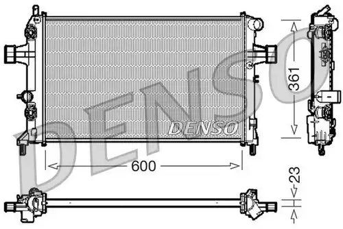 воден радиатор DENSO DRM20086