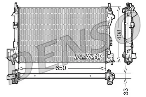 воден радиатор DENSO DRM20087