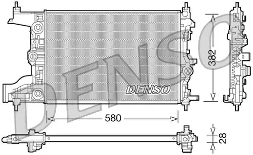 воден радиатор DENSO DRM20097
