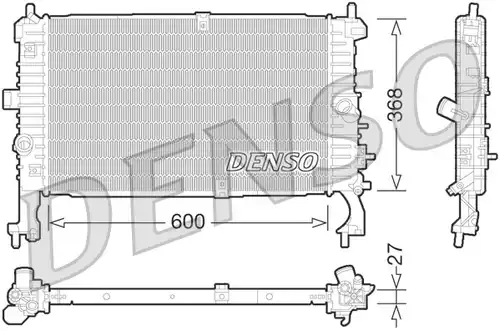 воден радиатор DENSO DRM20106
