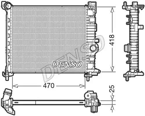 воден радиатор DENSO DRM20115