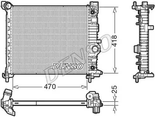 воден радиатор DENSO DRM20116