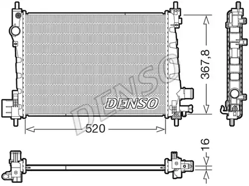 воден радиатор DENSO DRM20127