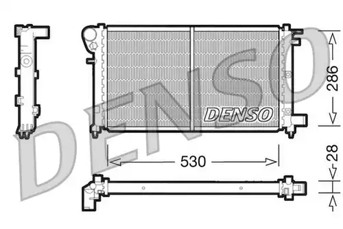 воден радиатор DENSO DRM21002