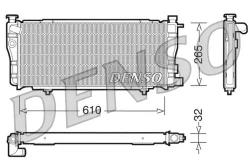 воден радиатор DENSO DRM21012