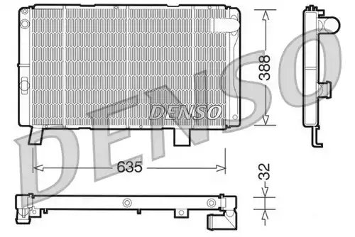 воден радиатор DENSO DRM21075