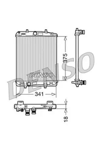 воден радиатор DENSO DRM21601