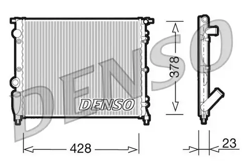 воден радиатор DENSO DRM23001