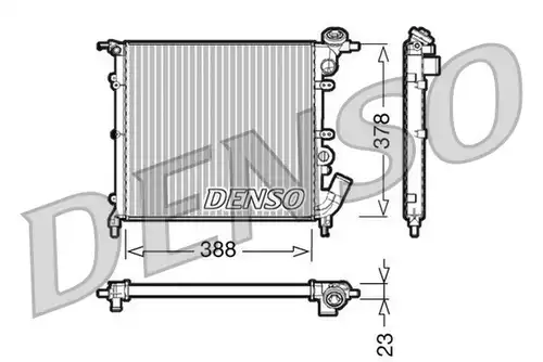 воден радиатор DENSO DRM23002