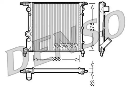 воден радиатор DENSO DRM23006