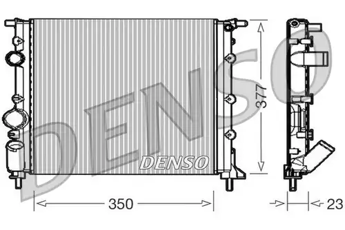 воден радиатор DENSO DRM23010