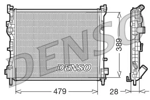 воден радиатор DENSO DRM23016