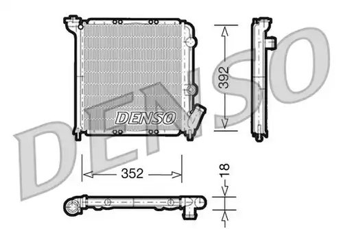 воден радиатор DENSO DRM23026