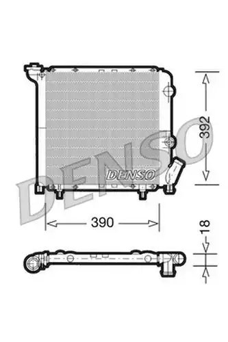 воден радиатор DENSO DRM23029