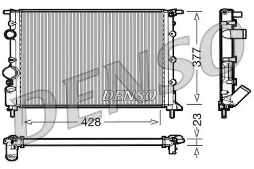 воден радиатор DENSO DRM23032
