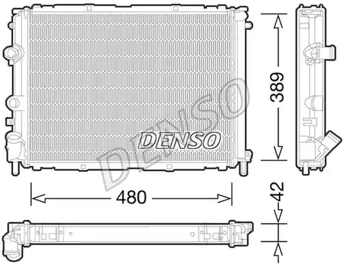 воден радиатор DENSO DRM23033
