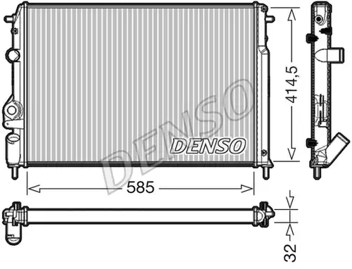 воден радиатор DENSO DRM23034