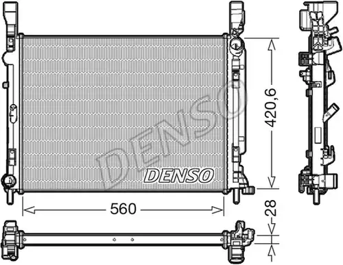 воден радиатор DENSO DRM23036