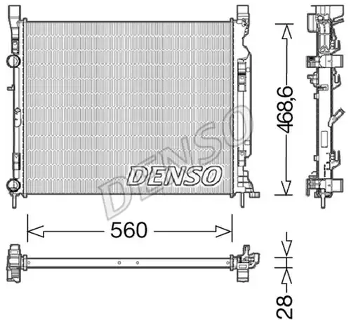 воден радиатор DENSO DRM23037