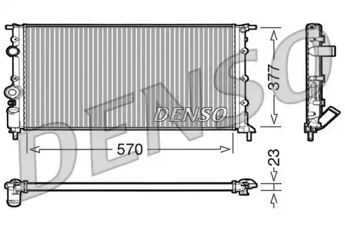 воден радиатор DENSO DRM23054