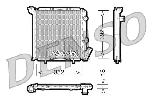 воден радиатор DENSO DRM23071