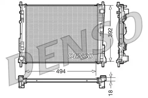 воден радиатор DENSO DRM23079