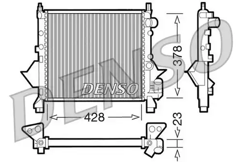 воден радиатор DENSO DRM23080