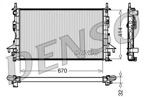 воден радиатор DENSO DRM23084