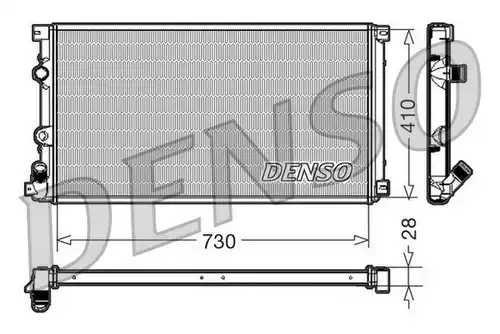 воден радиатор DENSO DRM23090
