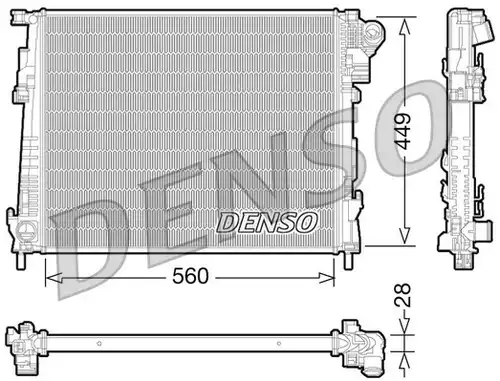 воден радиатор DENSO DRM23094
