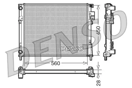 воден радиатор DENSO DRM23096