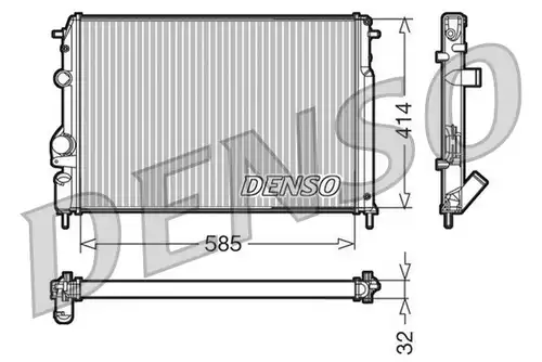 воден радиатор DENSO DRM23110