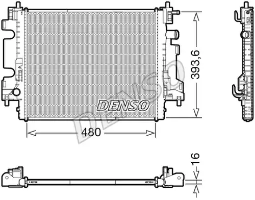 воден радиатор DENSO DRM23113