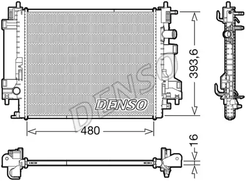 воден радиатор DENSO DRM23117