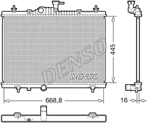 воден радиатор DENSO DRM23118