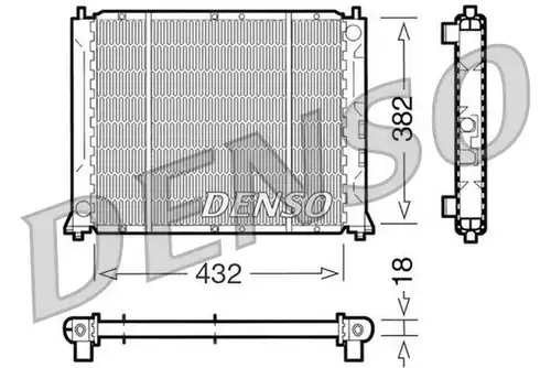 воден радиатор DENSO DRM24004