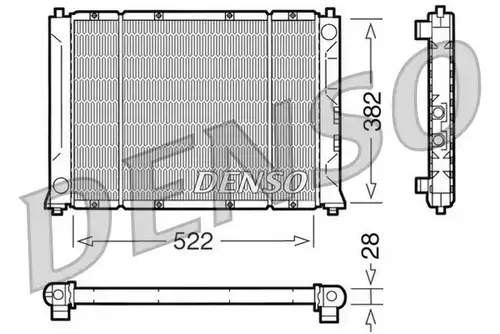 воден радиатор DENSO DRM24005